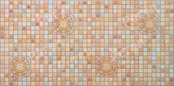 Панель ПВХ 0,4 мозаика"Медальон коричневый"