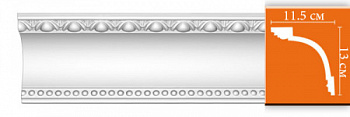 Потолочный профиль с орнаментом DECOMASTER DT 88107 FLEXIBLE (115х130х2400мм)