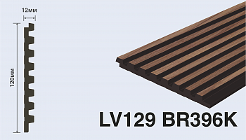 Панель LV129 BR396K (120мм*12мм*2,7м)