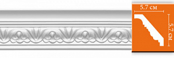 Потолочный профиль с орнаментом DECOMASTER 95609 FLEXIBLE (57х57х2400мм)