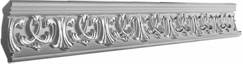 Плинтус потолочный GP28 СЕРЕБРО с орнаментом (96*53*2000мм/24)