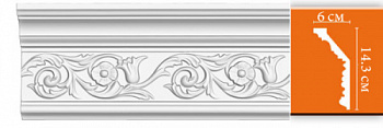 Потолочный профиль с орнаментом DECOMASTER DT 303 FLEXIBLE (60х143x2400) 